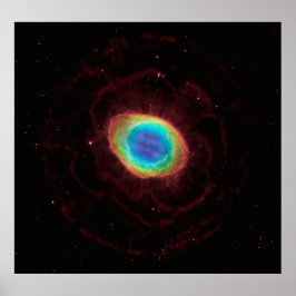 Póster Nebulosa del anillo o forma verdadera NGC 6720, ZG