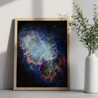 Póster Nebulosa del Cangrejo Arcoíris 8x10
