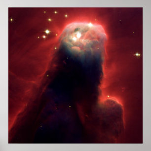 Póster Nebulosa del cono (telescopio de Hubble)