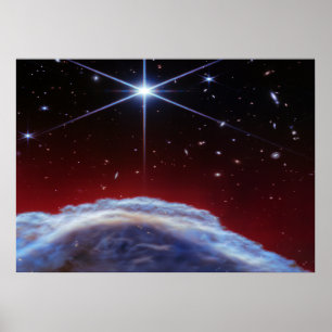 Póster Nebulosa del Espacio Profundo y Estallido Estelar 