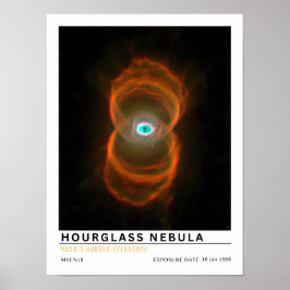 Póster Nebulosa del reloj de arena Educación espacial