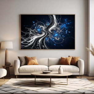 Póster Nebulosa Fractalis