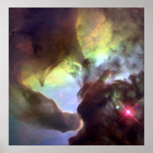 Póster Nebulosa gigante M8 de la laguna del tornado