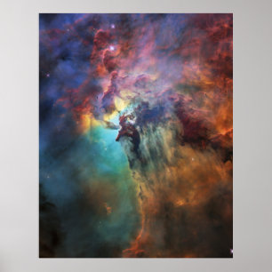 Póster Nebulosa laguna en Sagittarius en el centro galáct