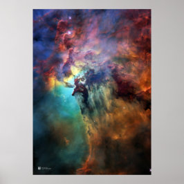 Póster Nebulosa Laguna - Telescopio Espacial Hubble de la