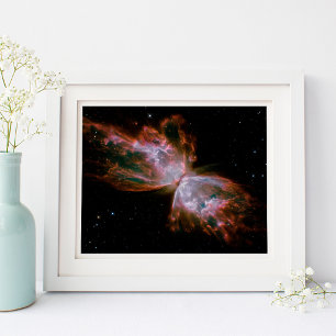Póster Nebulosa Mariposa 10x8 Foto Espacial