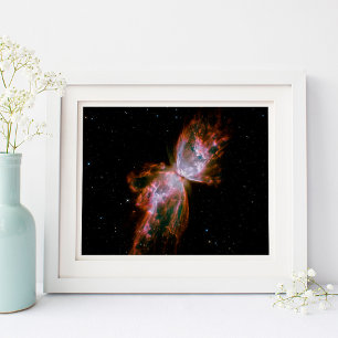 Póster Nebulosa Mariposa Foto Espacial Celeste
