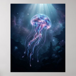 Póster Nebulosa Medusa Océano Cósmico