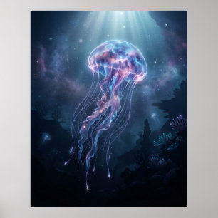 Póster Nebulosa Medusa Océano Cósmico