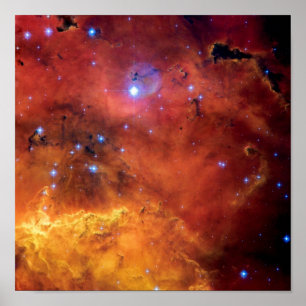 Póster Nebulosa NGC 2467 - Foto del Telescopio Espacial H