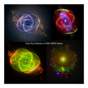 Póster Nebulosa Ojo de Gato o Vistas de NGC 6543