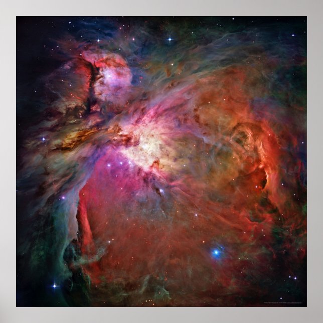 Póster Nebulosa Orion 42x42 (30x30) (Frente)