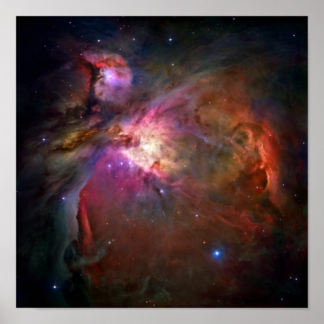 Póster Nebulosa Orion (Telescopio Hubble) (Frente)
