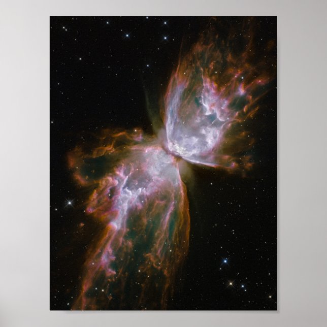 Póster Nebulosa planetaria con forma de mariposa (Frente)