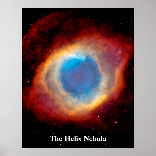 Póster Nebulosa Planetaria Hélice NGC 7293 - Ojo de Dios (Frente)