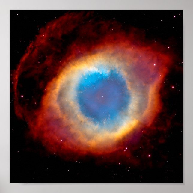 Póster Nebulosa planetaria Hélix NGC 7293 - Ojo de Dios (Frente)