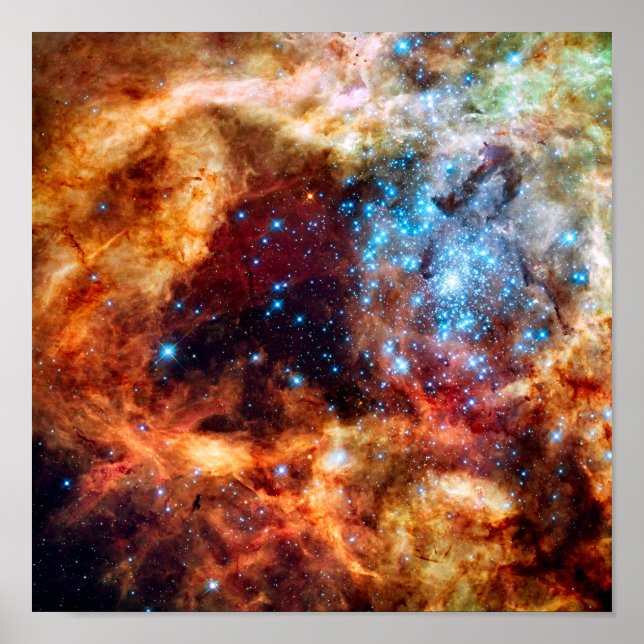 Póster Nebulosa Tarántula R136 de la guardería estelar NA (Frente)