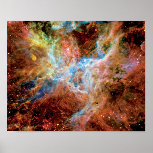 Póster Nebulosa Tarántula R136 Foto espacial de NASA Hubb