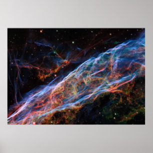 Póster Nebulosa Veil Supernova remite telescopio Hubble