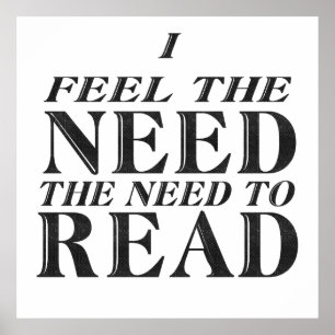 Póster Necesidad de leer