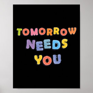 Póster Necesita ayuda para el mes de sensibilización sobr