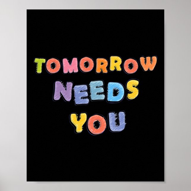 Póster Necesita ayuda para el mes de sensibilización sobr (Frente)