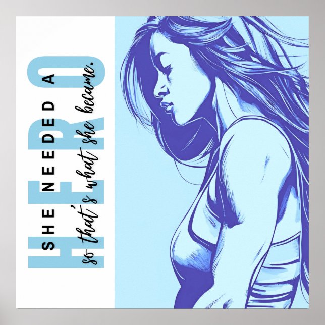 Póster Necesitaba un Poster héroe (Frente)