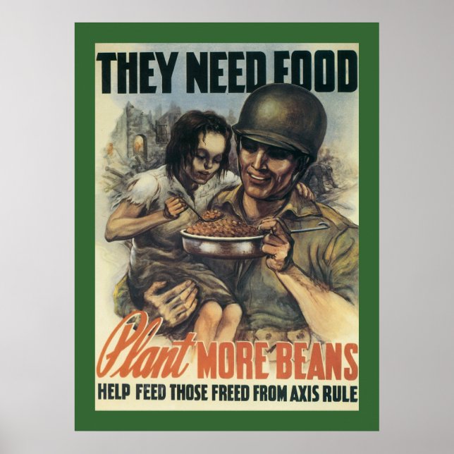 Póster Necesitan comida (Frente)