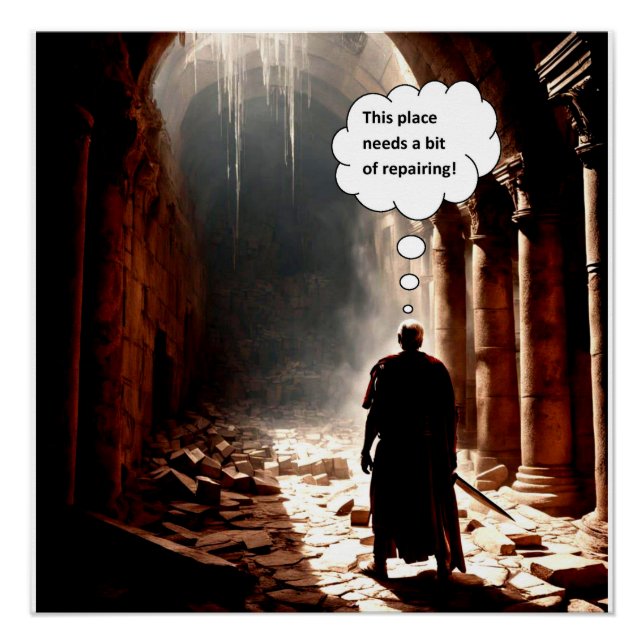 Póster Necesitando reparación (Anverso)