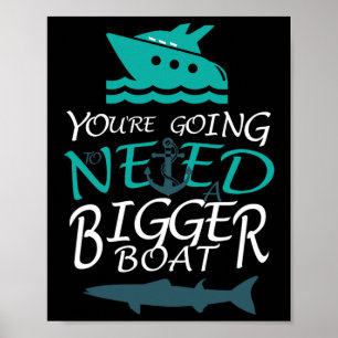 Póster Necesitarás un barco más grande Fiesta