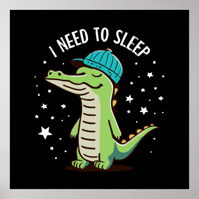 Póster necesito dormir (Frente)