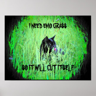 Póster Necesito hierba emo