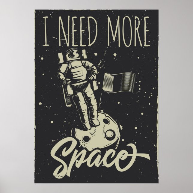 Póster Necesito más espacio (Frente)