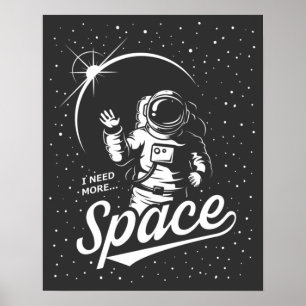 Póster Necesito más espacio