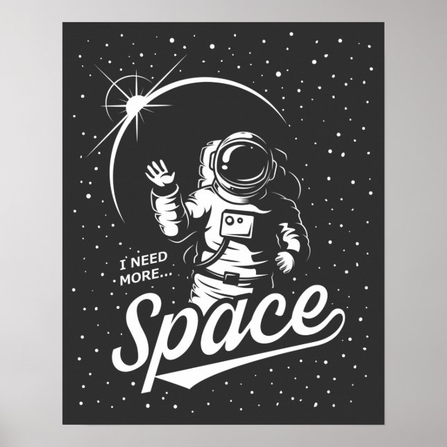 Póster Necesito más espacio (Frente)