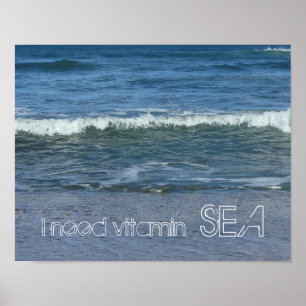 Póster Necesito vitamina SEA