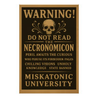 Necronomicón - Precaución prohibida por Miskatonic