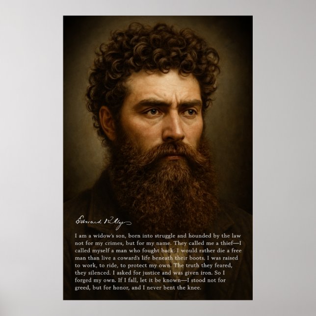 Póster Ned Kelly: El testamento de la ley (Frente)