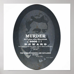 Póster Ned Kelly Reward