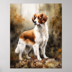 Póster Nederlandse Kooikerhondje Dog Art Print Poster