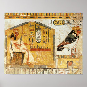 Póster Nefertari playing senet