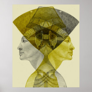 Póster nefertiti reina suprema