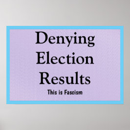 Póster Negar Resultados Electorales