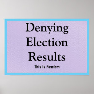 Póster Negar Resultados Electorales