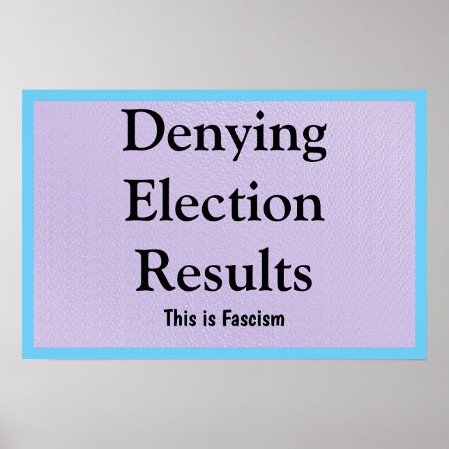 Póster Negar Resultados Electorales (Frente)