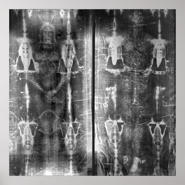 Póster Negative Photo Shroud of Turin Crucifixion (Frente)