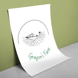 Póster Negocio de Cabaña de Vida de Granja