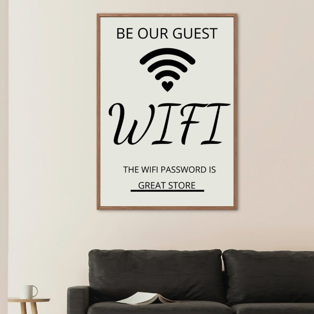Póster Negocio de contraseñas de Wifi (Subido por el creador)
