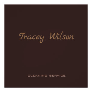 Póster Negocio simple de Brown