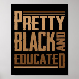 Póster Negra Bonita Y Educada Soy La Fuerte Africana
